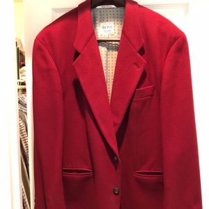 Hugo Boss cashmere/wool plum colored sports jacket